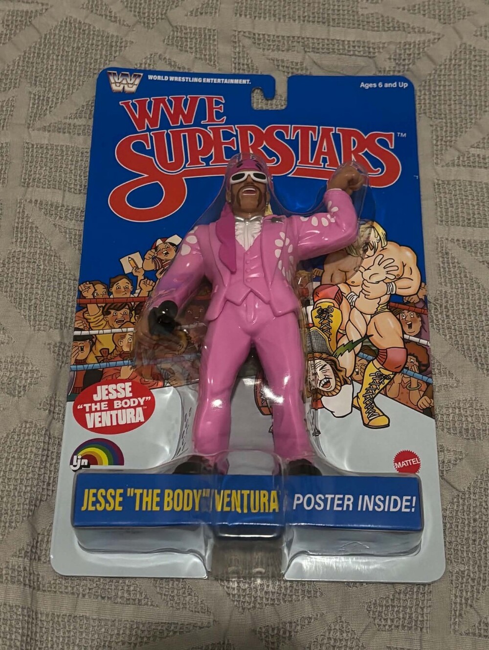 Jesse The Body Ventura WWE Mattel Superstars LJN Wave 2 Action Figure Blue Card